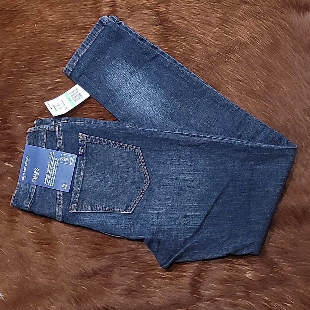 NWT Chaps High Rise Skinny Jeans 8/29